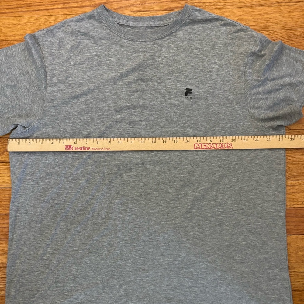 Fila Sport T-Shirt Men’s XL Gray Logo Crew Neck Tee Casualwear Athleticwear - Picture 5 of 6
